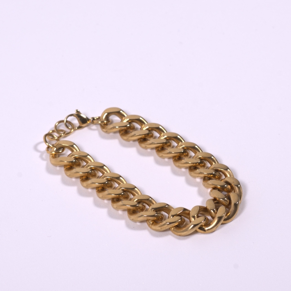 Bold Gold Chain Link Bracelet | 18K Gold-Plated
